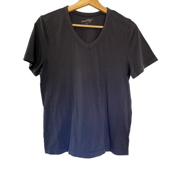 Universal Thread indigo short sleeved top v-neck women's size S cotton casual - Picture 1 of 6